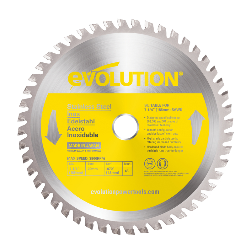 Evolution TCT Stainless Steel Cutting Blades Evolution TCT Stainless